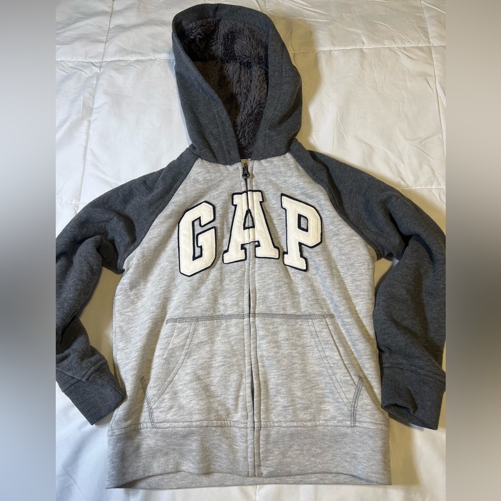GAP sherpa lined zip up hooded sweatshirt NEW NWT